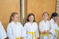 Glückliche Karate-Kids