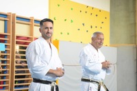 Glückliche Karate-Kids