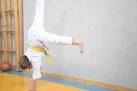 Glückliche Karate-Kids