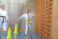 Glückliche Karate-Kids