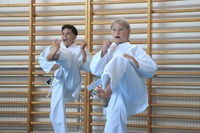 Glückliche Karate-Kids