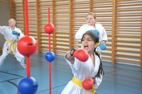 Glückliche Karate-Kids
