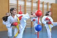 Glückliche Karate-Kids