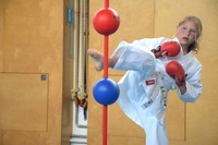 Glückliche Karate-Kids
