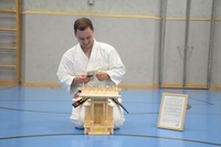 Feierliche Dan-Zeremonie für Jakob Pachtrog