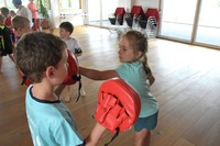 Karate beim Schulsporttag der Volksschule Echsenbach